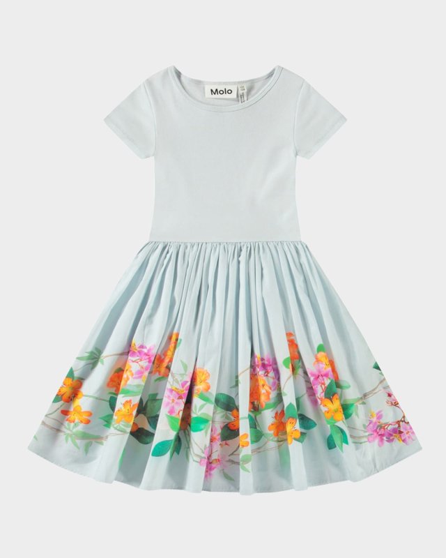Girl's Cissa Floral Combo Dress, Size 3T